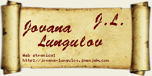 Jovana Lungulov vizit kartica